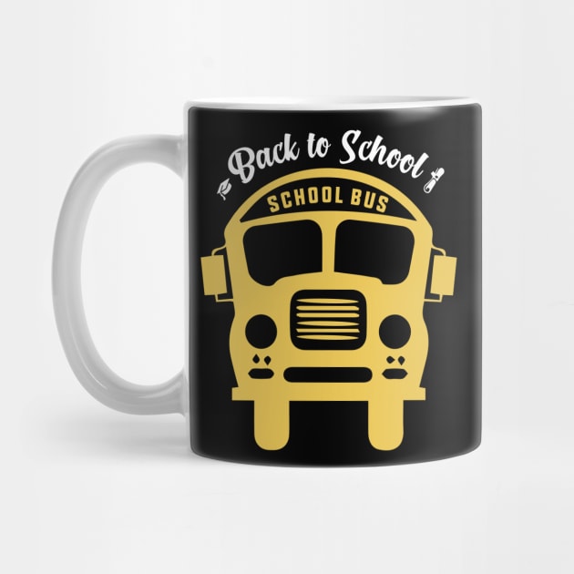 Back to School Shirt School Bus by Hiyokay